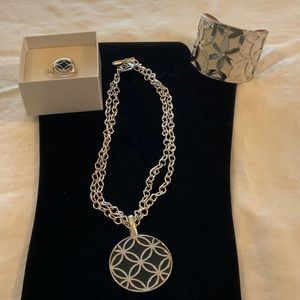 Premier Designs Necklace and Ring with Paparazzi cuff bracelet included.